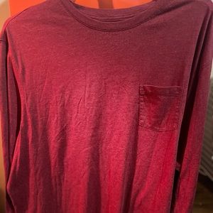 Regular red shirt with pocket. Worn once